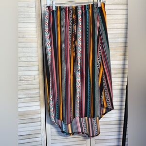 Colorful Striped Maxi Skirt